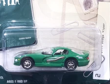 Johnny Lightning 99 1999 Dodge Viper Clue Game Mr. Green Detail Collectible Car
