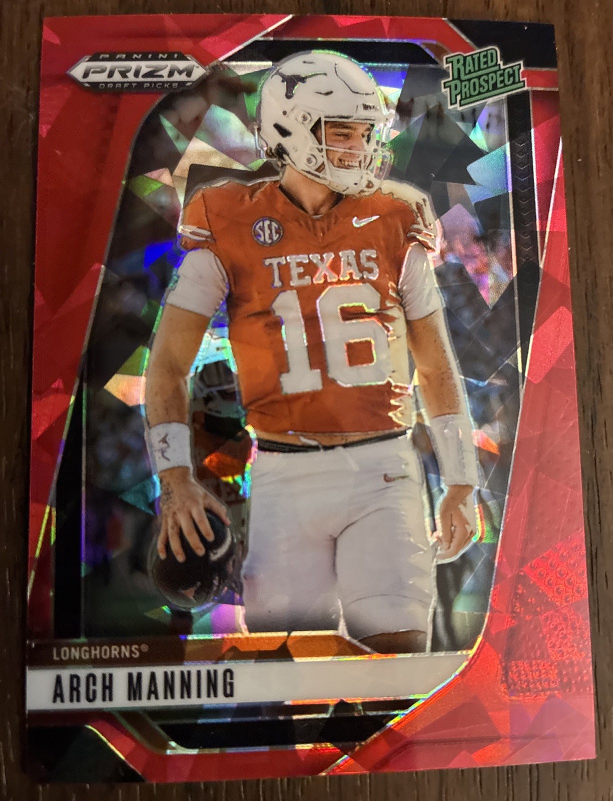 2025 Panini Prizm Draft Picks - Arch Manning #166 Red Ice Prizm (RC)