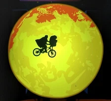 Retro E.T. the extraterrestrial ET & Elliot silhouette Big Moon Lightbox Sign