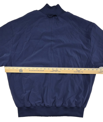 New Balance Bomber Jacket Men S Blue Shifted Jacket Oversized Zip