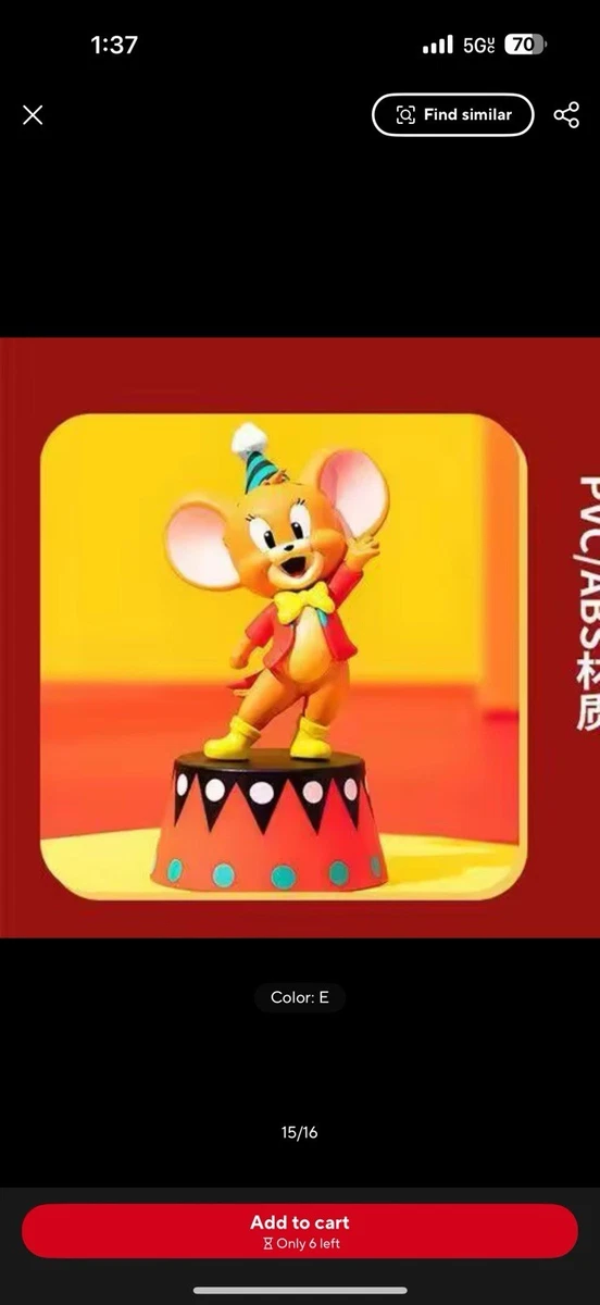 Warner Bros. Tom & Jerry Cartoon & TV Character Action Figures for