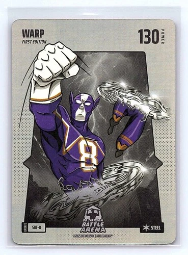 WARP #SBF-8 Silver Battlefoil Steel (Lamar Jackson) Bo Jackson Battle Arena