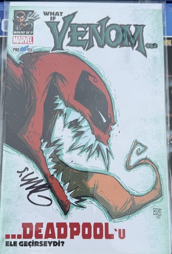 SKOTTIE YOUNG SIGNED What if? (Venom Possessed Deadpool?) #1 Turkish Variant 🔥