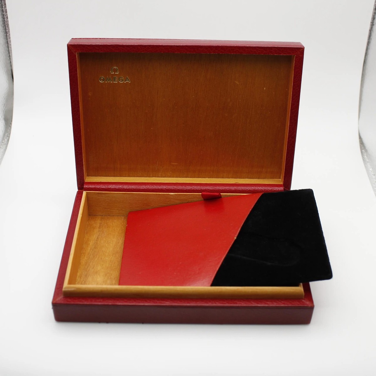 Omega Vintage 1960's Speedmaster Seamaster Red Leather Storage