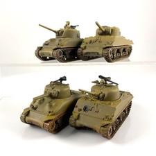 x4 Tank US WW2 Plastique Battle front group Flames of War | P-00PSK