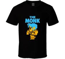 The Monk Final Fantasy 8 Bit Retro Video Game Character T Shirt