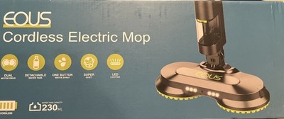 EOUS Cordless Electric Mop Model B 08 Battery Capacity 2600 mah. NEW FREE SHIP