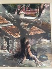 1970 Signed Watercolor Painting By Tom Hill AWS Mexican Hacienda 20.5" x 29.25" — photo 5