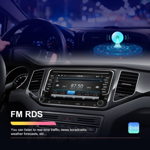 7" Autoradio Android 13 WiFi GPS Navi 2 DIN für VW GOLF 5 6 Passat Tiguan Touran - Bild 23 von 24
