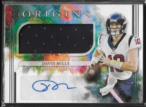 2021 Panini Origins Rookie Jumbo Jersey Auto Davis Mills #172 Rookie Auto RC