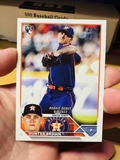 HUNTER BROWN HOUSTON ASTROS 2023 TOPPS UPDATE ROOKIE DEBUT #US315 RC