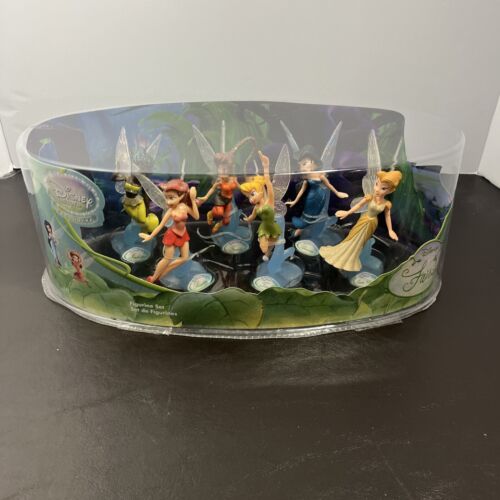 Disney Fairies Disney Store Exclusive Tinkerbell Figurine Set New Rare