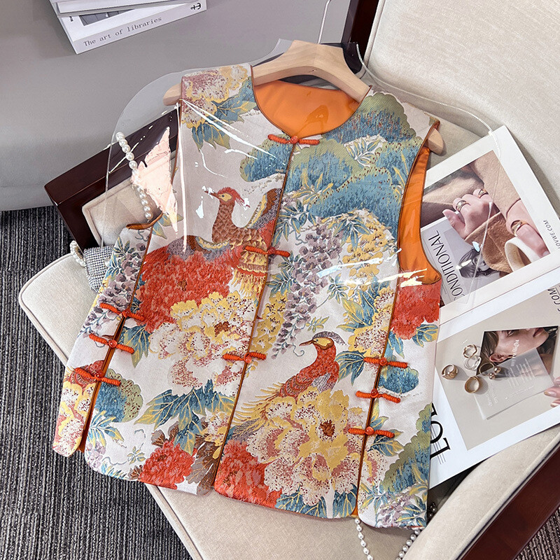 VINTAGE LIKE JACQUARD OVER VEST