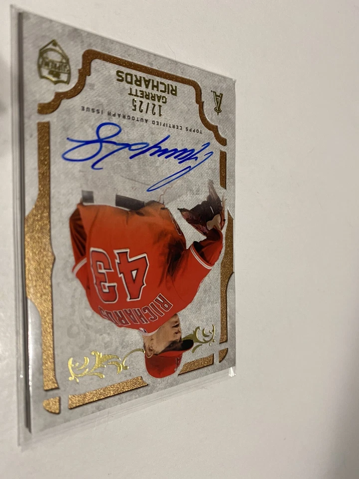 2015 Topps Supreme GARRETT RICHARDS 金色签名/25 张卡亲笔签名天使 — 第 2/4 张图片