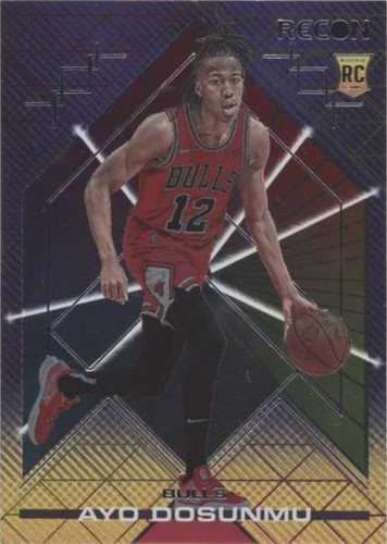 B612 AYO DOSUNMU RC AUTO 2021-22 RECON BLUE 36/49 BULLS RARE SP