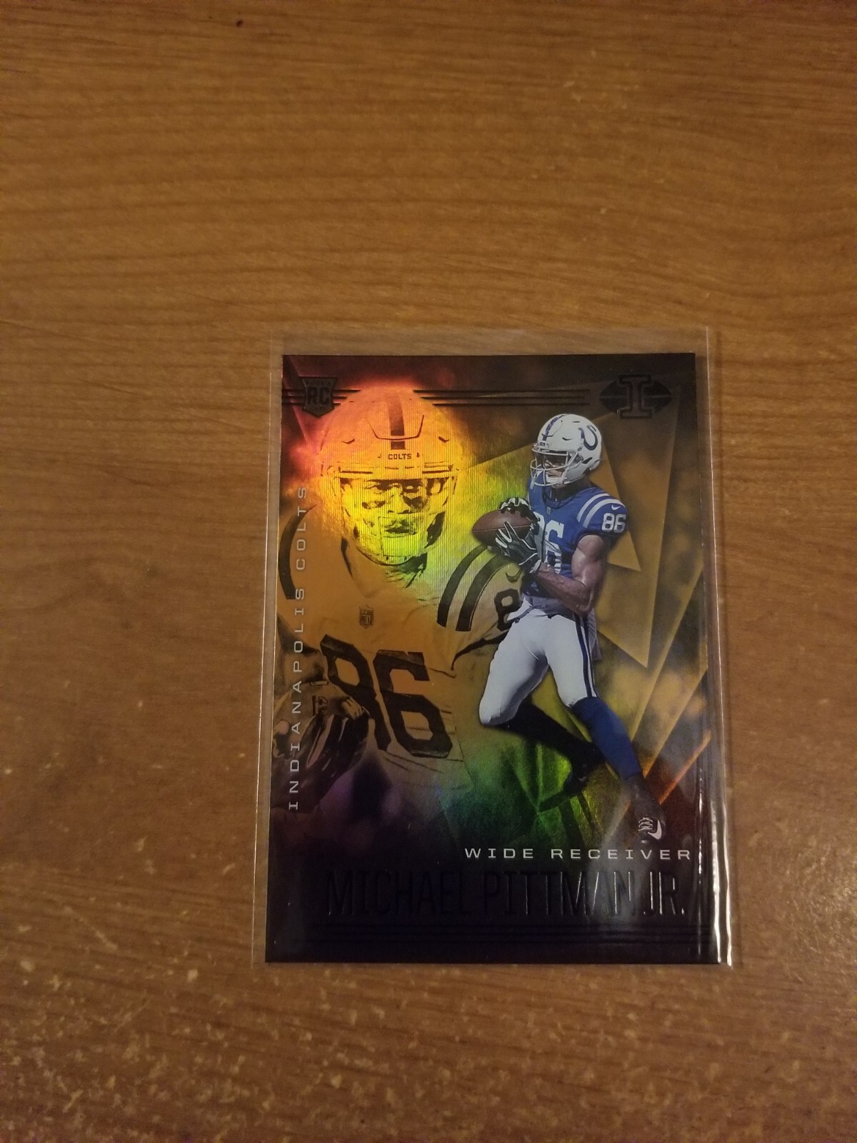 2020 PANINI ILLUSIONS FOOTBALL ORANGE #23 MICHAEL PITTMAN JR. RC COLTS NM/M