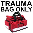 Red Trauma First Aid Bag 49 x 30 x 28.5cm Adjustable compartments EMT Nurse