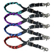 Showman Braided Nylon Wither Strap w/ Rhinest...