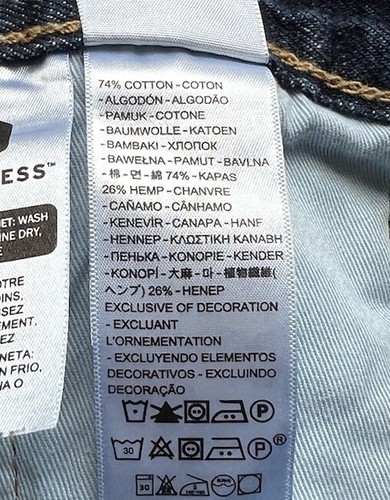 Levis 501 Raw Selvedge Men’s 31x30 Hemp Blend Denim Original Shrink-to-fit Jeans - 第 12/14 張圖片