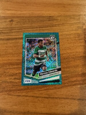 Marcus Edwards 2023-24 Panini Donruss Optic Teal Mojo Prizm /49 NRMT+ Sporting