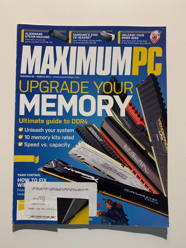 740 MAXIMUM PC Magazine March 2016 Used in like new condition
