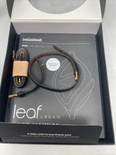 NOB Bellabeat Leaf Urban Smart Jewelry Health Tracker Rose Gold Edition Rare - Picture 7 of 7