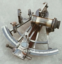 8" Brass Antique Nautical Marine Navigational Astrolabe Instrument Sextant Gift