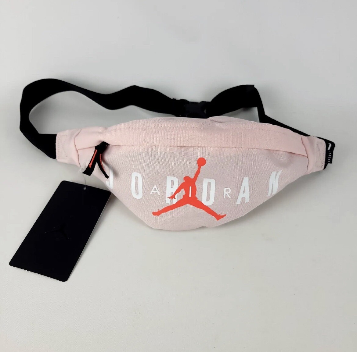 Nike Jordan Pink Black Fanny Pack Hip Waist Belt Bag Crossbody