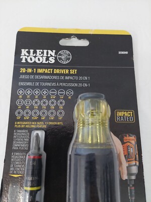 Klein Tools 32303HD 20-in-1 Impact Driver Set w/ Screwdriver Bits
