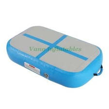 Air Block Gymnastics Airtrack Mat Inflatable Tumble Mattress 100x60x20cm Blue