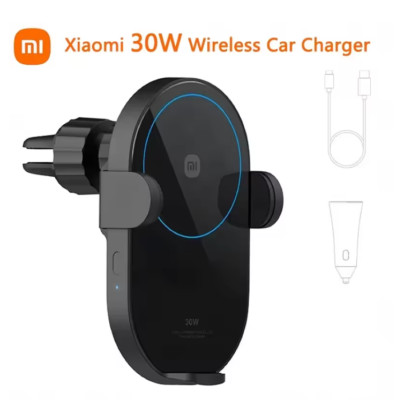 Original Xiaomi 30W Qi Wireless Car Charger Set Phone Holder Automatic Clamping