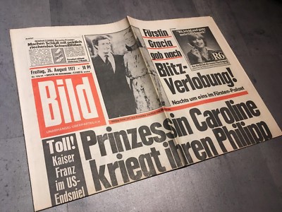 BILDzeitung 26.08.1977 August 26.8.1977    Kaiser Franz Beckenbauer