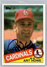 1985 Topps #204 Art Howe Cardinals Signed Autograph 
