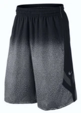 NIKE Light Them Up Black Silver Reflective Long Basketball Shorts Mens 2XL XXL