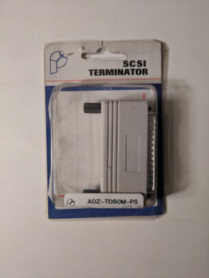 NOS PAN PACIFIC ADZ-TD50M-PS SCSI TERMINATOR DB50 50 PIN MALE