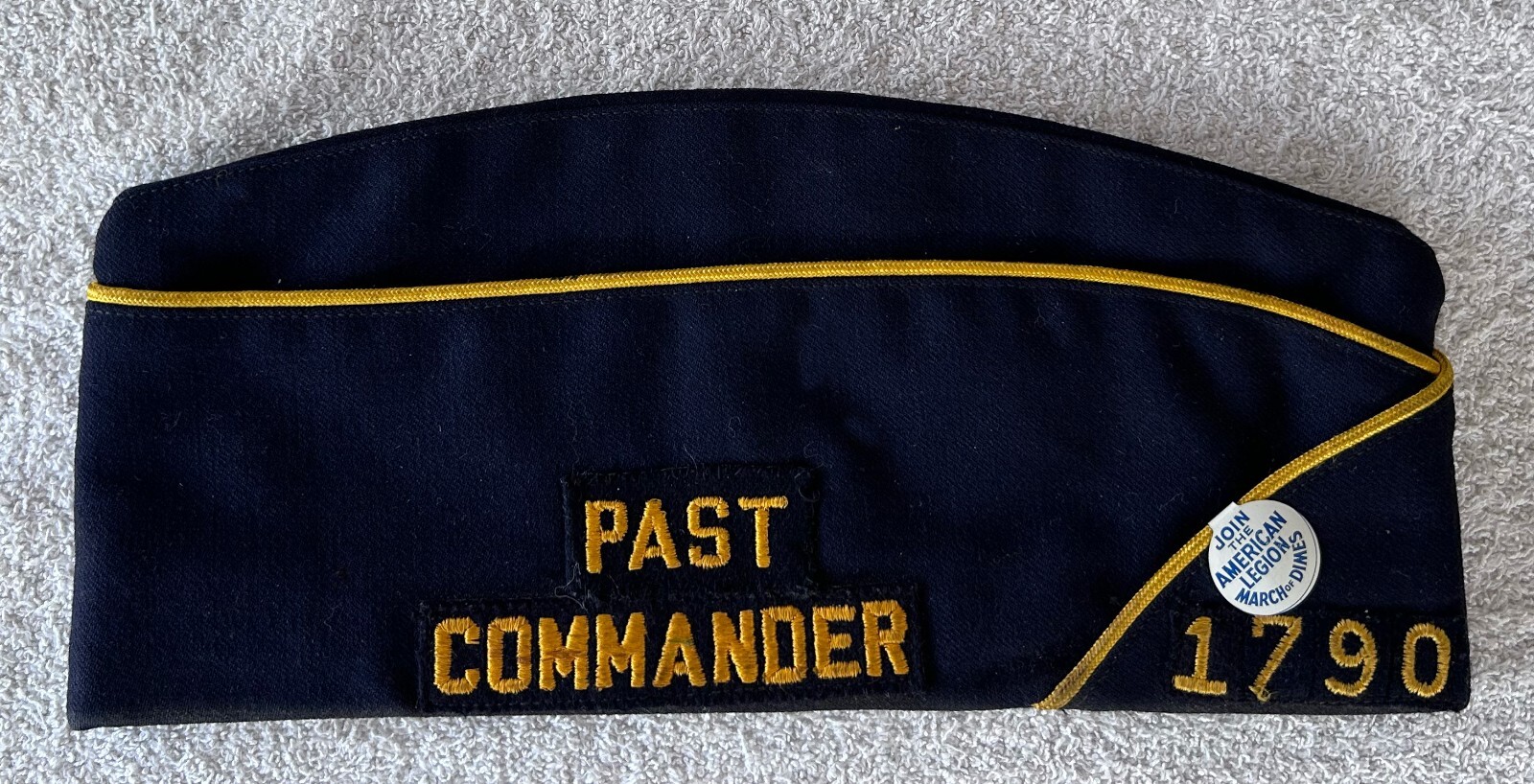 Vintage American Legion Navy Garrison Hat Rochester NY Past Commander