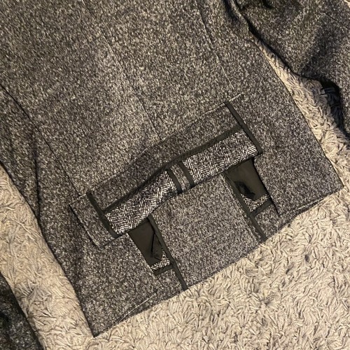 J.CREW NEW Marled Thandie Blazer Heather Graphite Black Wool Blend Sz 4 Academia - Picture 17 of 17