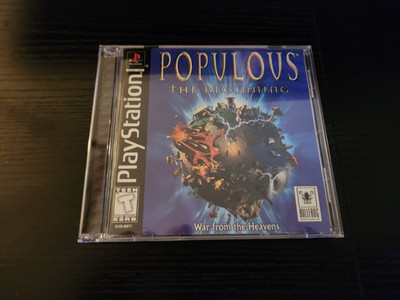 Populous The Beginning - Sony PlayStation PS1 CIB W/ REG CARD, TESTED