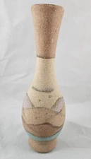 Sandstone Bud Vase Southwestern 9.5” Tall