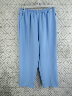 Sara Morgan Pants Size 18 A Blue Polyester Elastic Waist Side