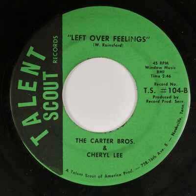 CARTER BROTHERS & CHERYL LEE: Muddy Miss US Talent Scout Country Bopper 45 Hear