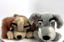 Disney Lady and The Tramp Plush Stuffed Animals 12" Pair  Pre-Owned