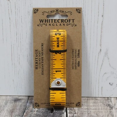 Whitecroft Heritage Professional Tailors Dressmakers Soft Italian Tape Measure