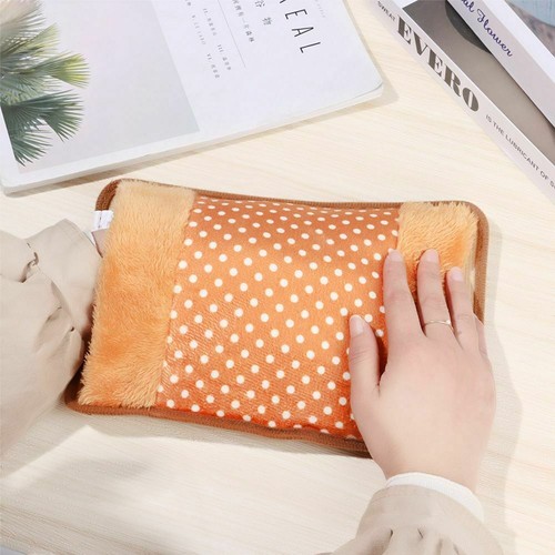 1/2x Electric Hot Water Bottle Hand Warmer Warm Hands Treasure Home Warming Bag - Picture 7 of 12