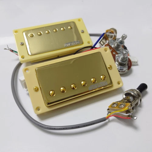 For Gibson Wilkinson Alnico 5 Humbucker Pickup with 1V1T Wiring Harness 4C