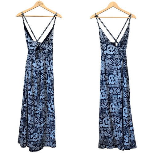 Cosabella Printed Surplice Wrap Maxi Dress Black Size M - Picture 12 of 12