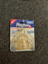 Playtex Precision Fit Wide Silicone Nipples Four 2 Packs Slow Flow 0-6m