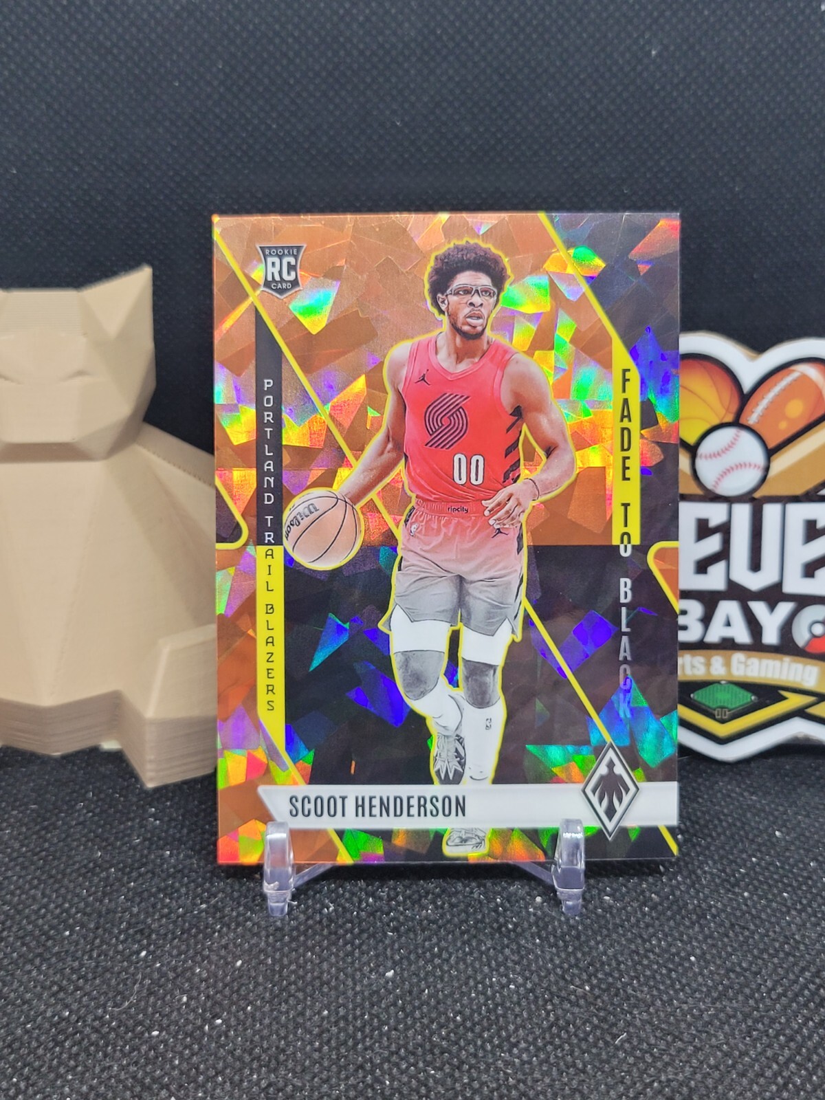 Scoot Henderson 2023-24 Panini Phoenix Orange Ice Fade To Black #6 RC /249 (CBR)