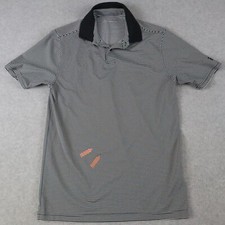 Under Armour Polo Shirt Mens Small HeatGear Loose Golf Striped Short Sleeve