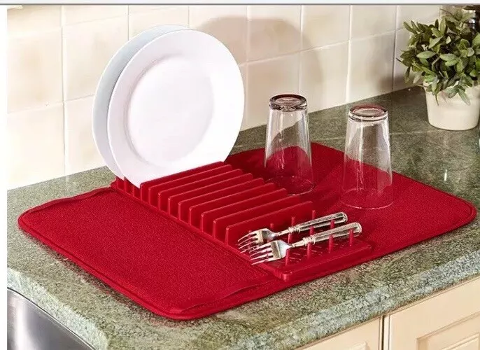 Cuisinart Dish Drying Mat With Rack For Kitchen Counter 